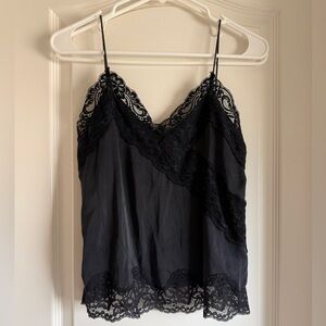 Alice + Olivia Black Lace Camisole